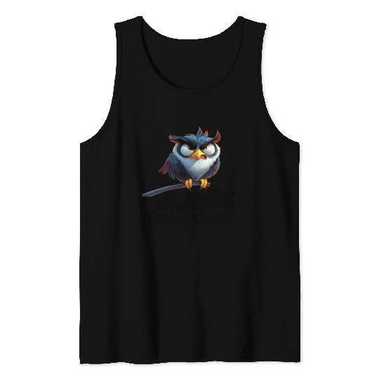 Funny Sarcasm Owl – Funny Saying Humorous Pet Tank Tops