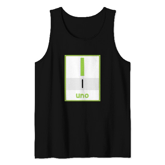 Spanish numbers Uno Tank Tops