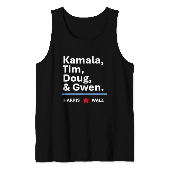 Harris & Walz | Kamala, Tim, Doug & Gwen Tank Tops