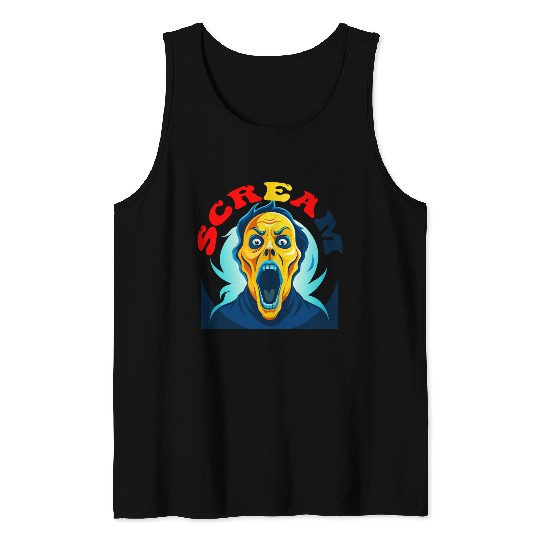 Scream Vintage Halloween Tank Tops