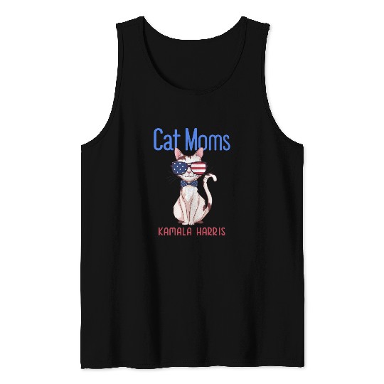 Cat Mom for Kamala Harris | 2024 Tank Tops