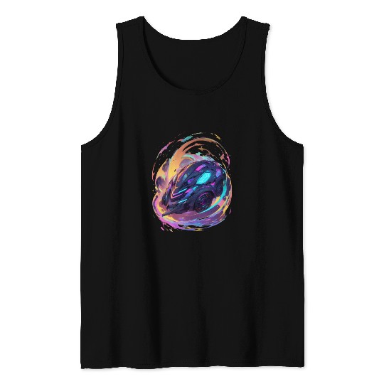 Neon Drift Racer Tank Tops