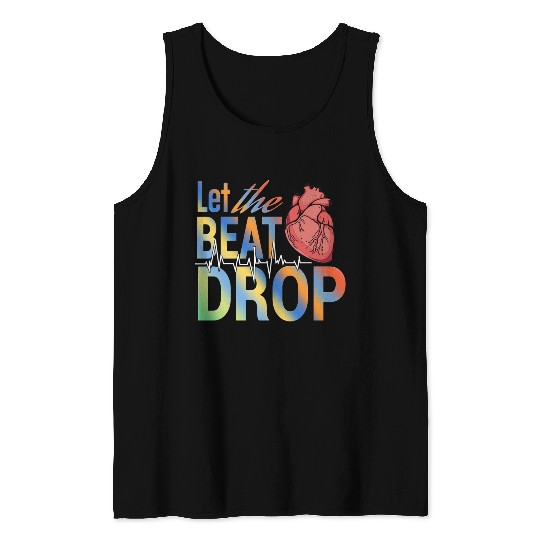 Let the beat drop medical Tank Tops