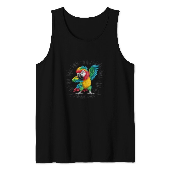 Macaw Parrot for a Bird Lover Animal Lover Tank Tops