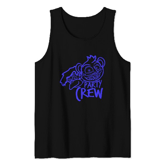 Monkey Chimpanzee Party Animals Crew Team Friends Tank Tops