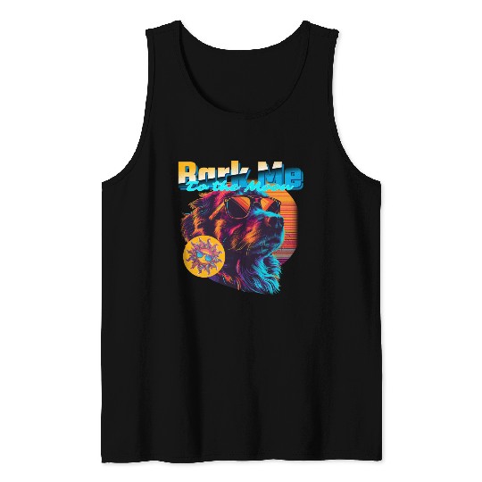 Funny "Bark Me To The Moon" Tank Tops
