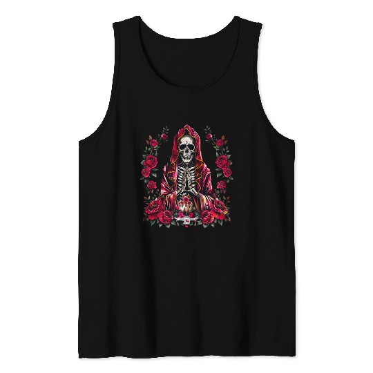 la Santa Muerte Saint Death Tank Tops