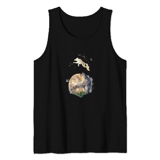 Wolf Moon Magic Tank Tops