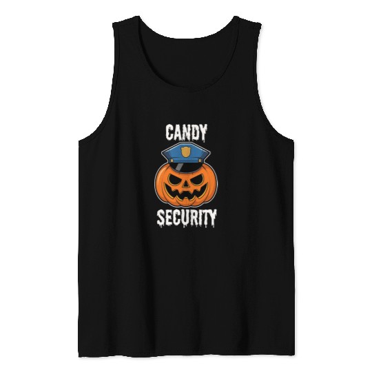 Candy Security Halloween Tank Tops