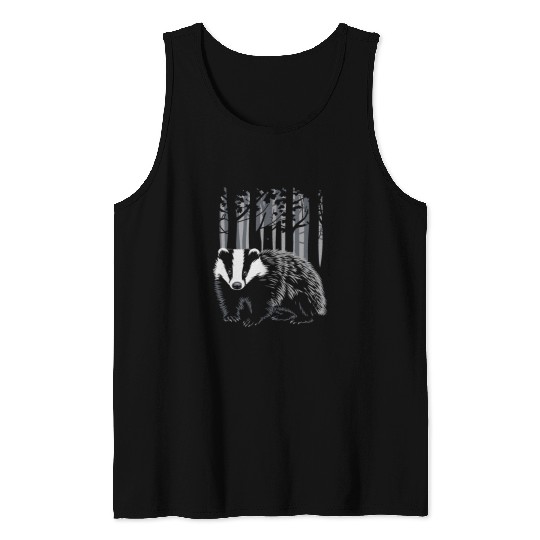 Cottagecore Forest Badge Scene Tank Tops
