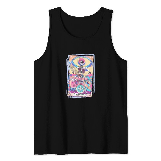 Tarot Card Collection - The Drummer Tank Tops