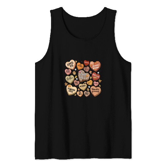 fall candy hearts Tank Tops
