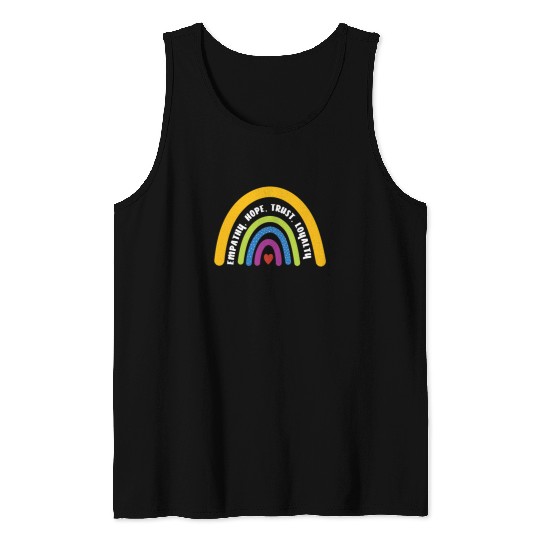 Empathy Hope Trust Loyalty Rainbow Tank Tops