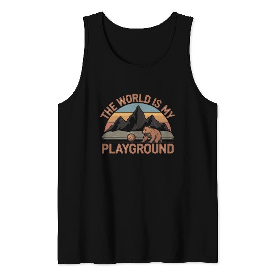 The World is My Playground Tank Tops