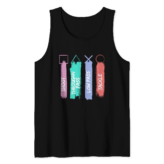 Playstation Button Tank Tops