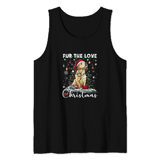 Labrador Retriever Christmas Tree Decorations Dog Tank Tops