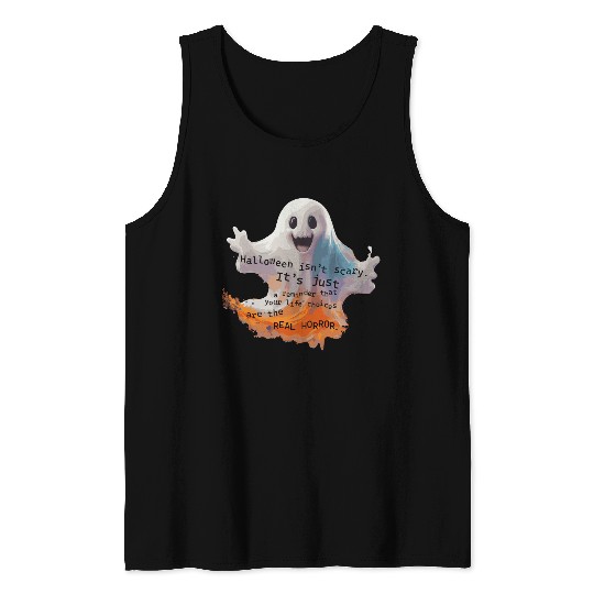 Ghost Real Horror Transparent Tank Tops