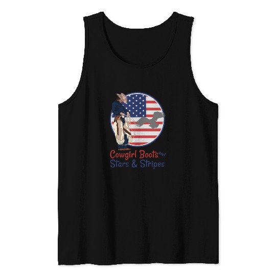 Cowgirl Boots and Stars & Stripes Tank Tops