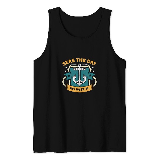 Key-West SEAS A DAY KEY-WEST SEAS Yachting Tank Tops