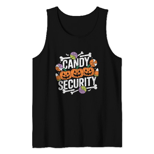 Candy Security Halloween Tank Tops