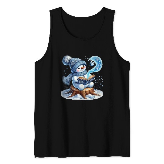 Snowman Christmas, Funny Snowman Tank Tops
