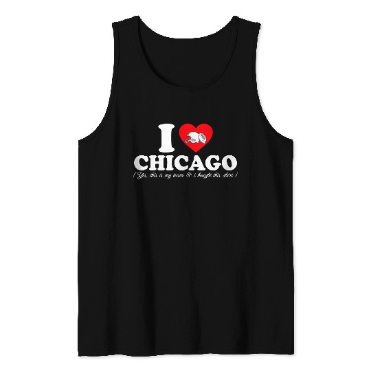 Groovy I Love CHICAGO Tank Tops
