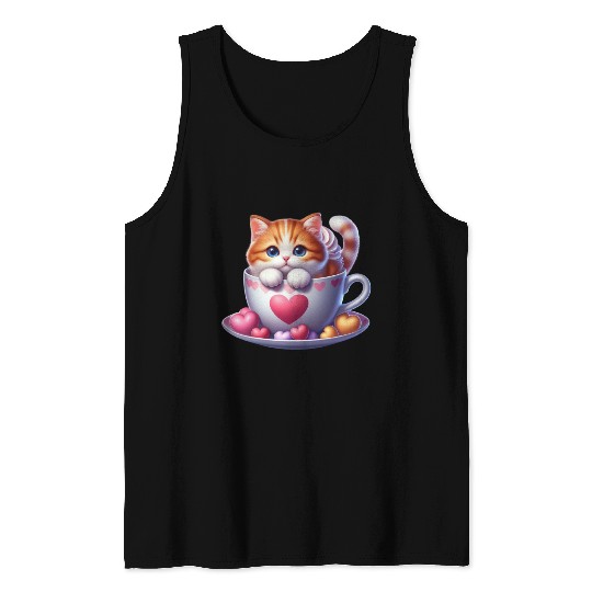 Valentine Retro, Happy Valentines Day Tank Tops
