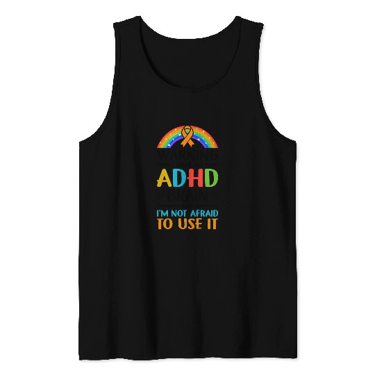 Autism Awareness Neurodivergent ADHD Tank Tops