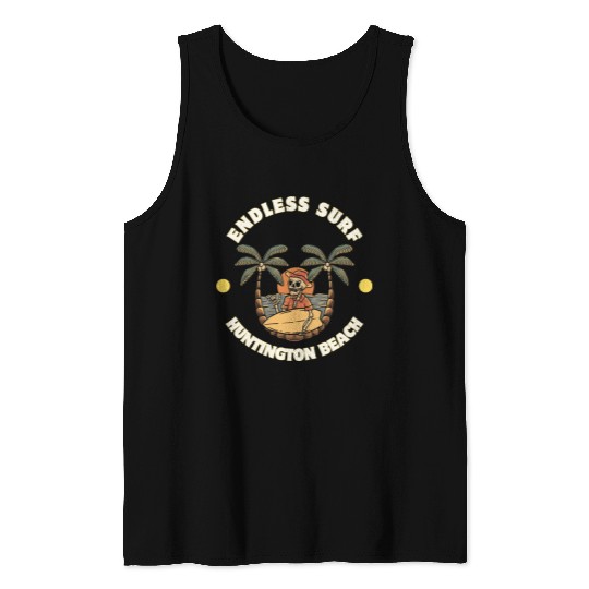 Huntington Beach Endless Surf Tank Tops