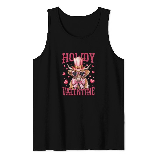 Howdy Valentine Tank Tops