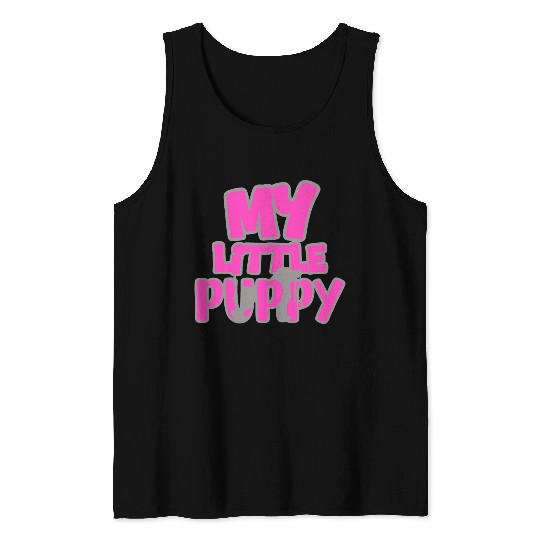 My little Puppy Tank Tops