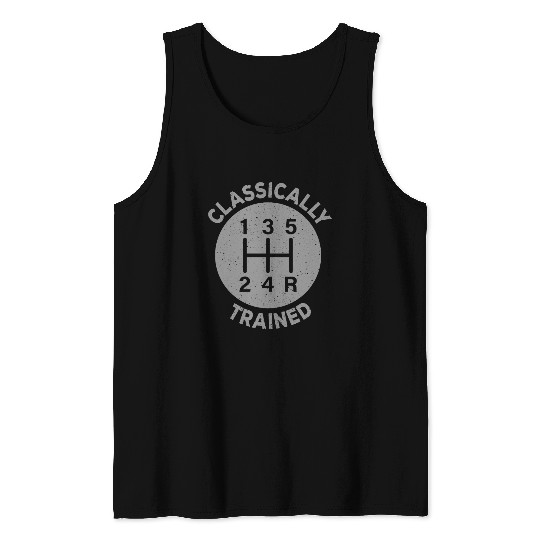 Vintage Classically Trained-Stick Shift Tank Tops