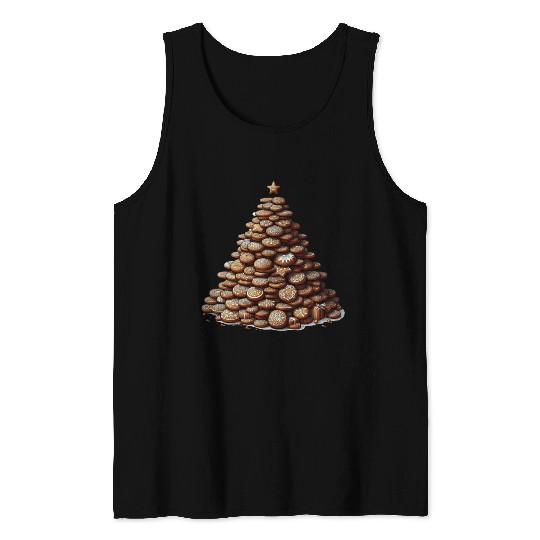 Gingerbread Christmas Tree - Festive Gifts Tank Tops