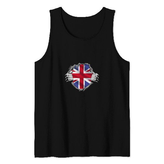 Union Jack Ripped Style UK Pride Tank Tops