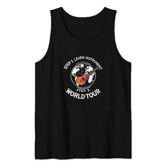 Step 1 Learn instrument Step 2 World Tour Tank Tops
