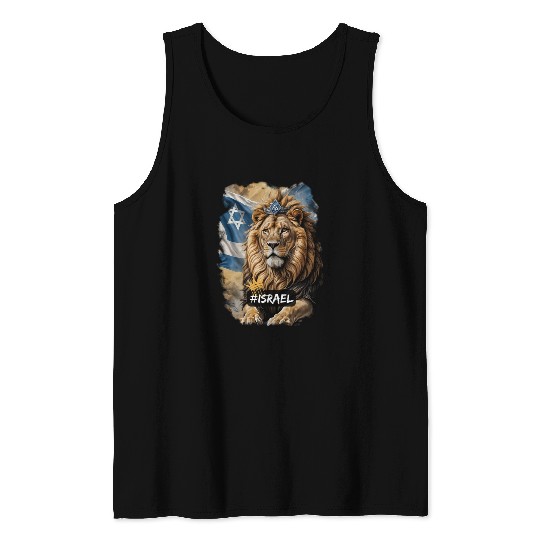 lion of judah - israel Tank Tops
