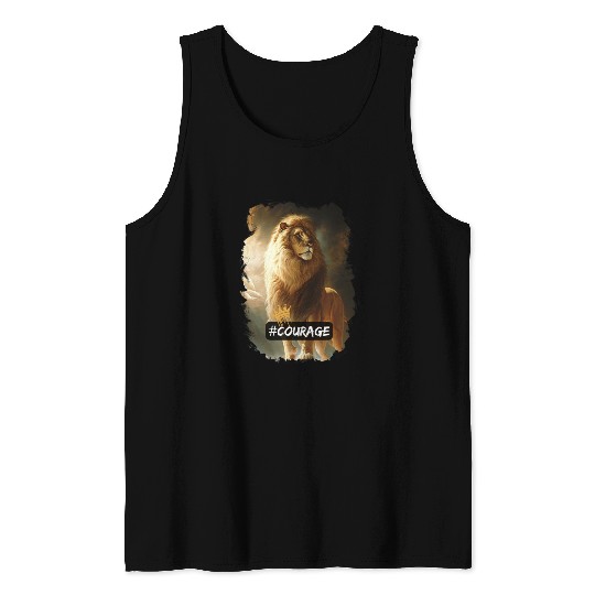 lion of judah - courage Tank Tops
