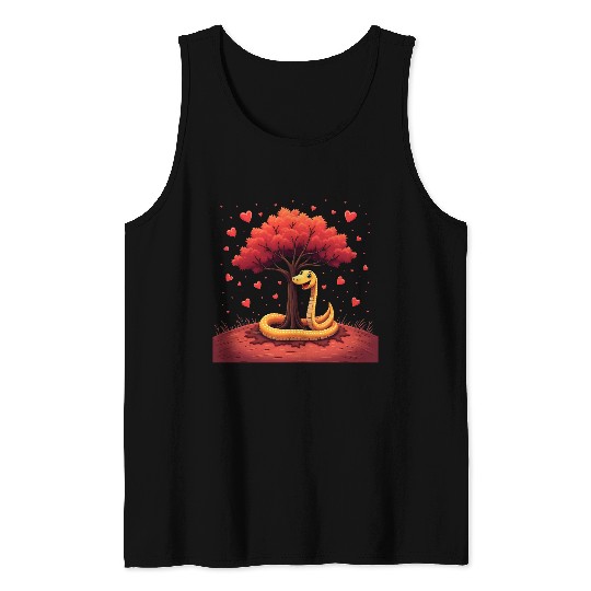 I love my snake heart tree Tank Tops