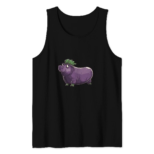 Hip Eggplant Tank Tops