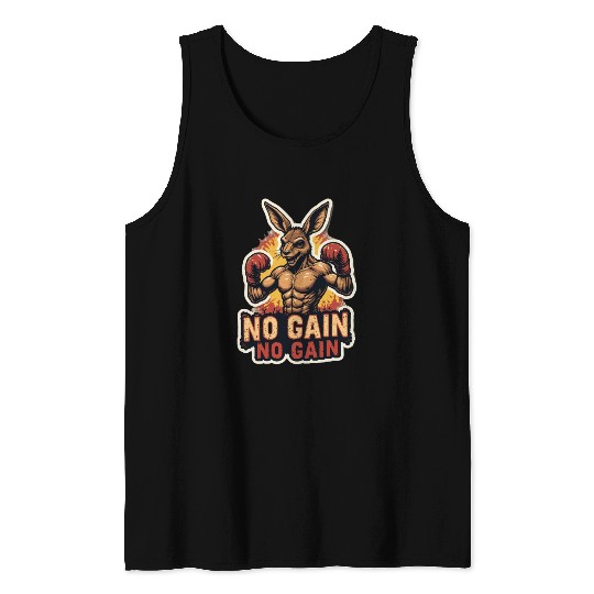 Kangaroo Kickboxing Gym Tank Tops