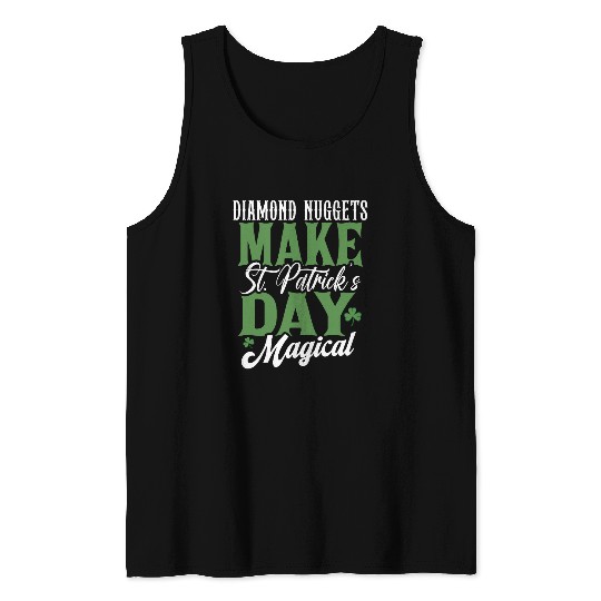 Diamond Nuggets Make St Patricks Day Magical Tank Tops