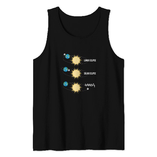 Lunar Eclipse Solar Eclipse Apocalypse Tank Tops