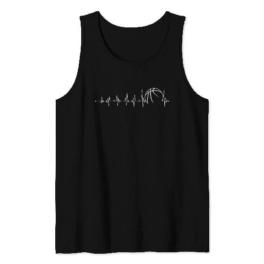 Heartbeat basketball Tank Tops