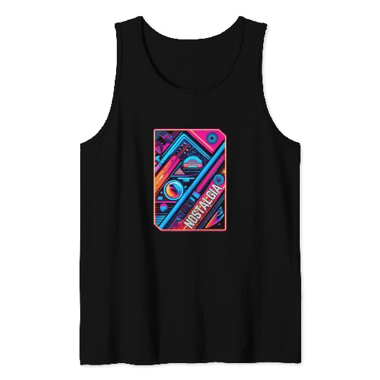 Neon Nostalgia - Vintage vibes Tank Tops