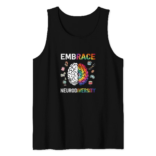 Embrace Neurodiversity Autism Awareness Tank Tops