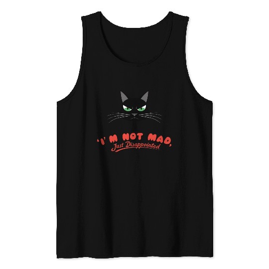 Cat "I'm Not Angry" Tank Tops