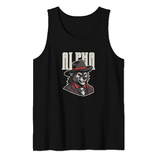 Alpha Wolf – No Beta Behavior Tank Tops