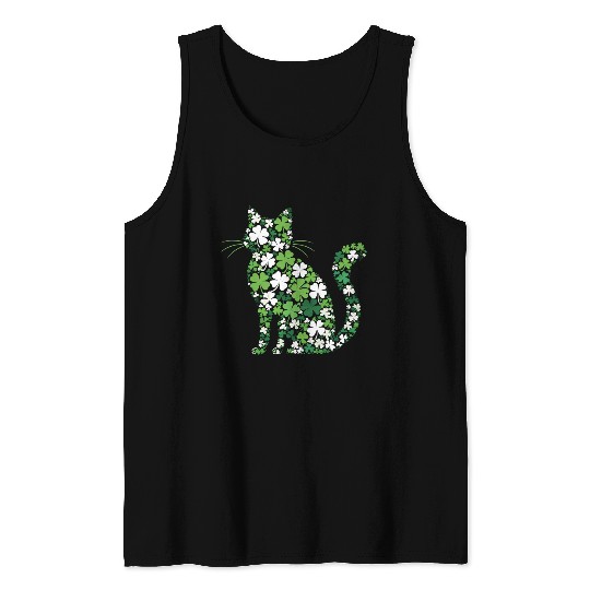 Catrick's Day – Lucky Cat Celebration Tank Tops