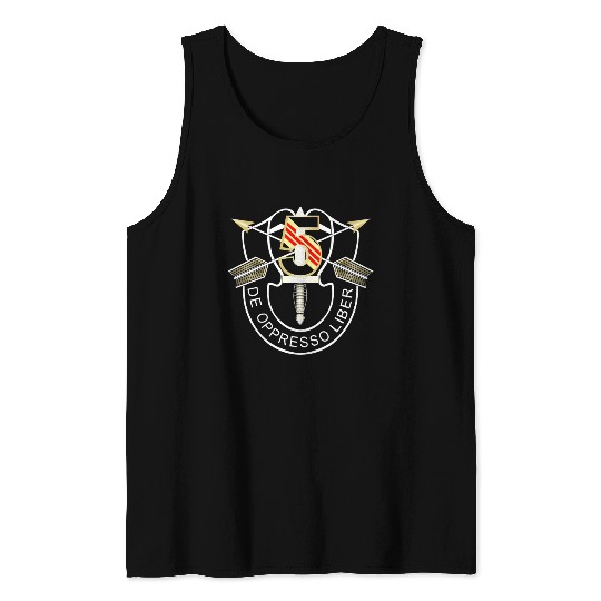 5th Special Forces Group De Oppresso Liber Design Tank Tops