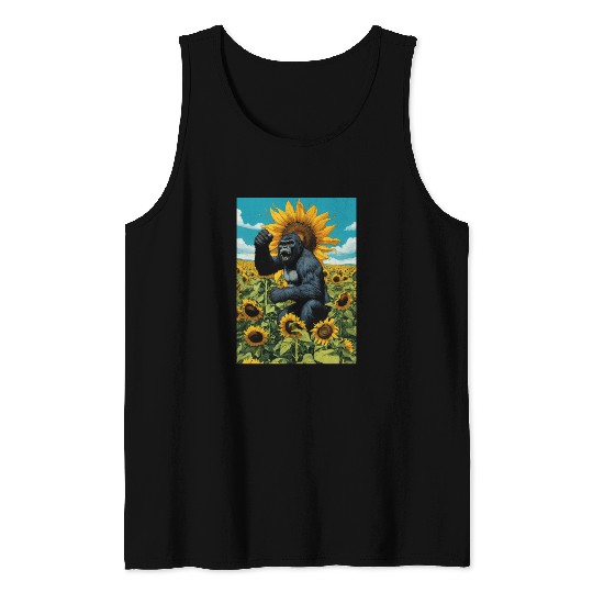 Wild gorilla spirit. Tank Tops